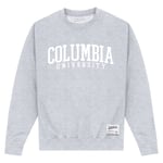 Park Fields Unisex Columbia University Script Heather Grey Sweatshirt Cotton - Size Large