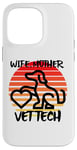 Coque pour iPhone 14 Pro Max Wife Mother Vet Tch, vétérinaire, famille, chien, chat, animal de compagnie