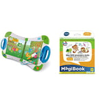 VTech - MagiBook Starter Pack Vert, Livre Interactif Enfant – Version FR & Livre MagiBook - Mes 200 Premiers Mots Français/Anglais - Apprendre l'anglais - Livre bilingue, Livre éducatif – Version FR