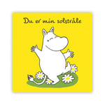 Moomin - Mummi kort dobbelt Du er min solstråle gul