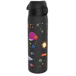 ION8 Gourde, 500ml, Anti-Fuite, Facile à Ouvrir, Verrouillage Sécurisé, Lavable en Lave-vaisselle, Sans BPA, Poignée de Transport, S'adapte aux Porte-gobelets, Facile à Nettoyer, Motif Espace