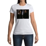 T-Shirt Femme Col Rond Matrix Keanu Reeves Carrie Anne Moss Film Action Cinema