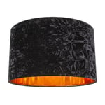 Modern Crushed Velvet Lamp Shade with Shiny Paper Inner