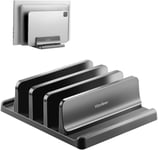 Support Vertical Pour Ordinateur Portable , Réglable Et Polyvalent Avec 3 Rainures. Compatible Avec Macbook/Pro, Mac, Ipad Et Pc Portables. Design Noir Élégant.[ADP2201708]