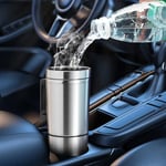 Stainless Steel 12V 24V Car Heating Cup Heated Car Travel Mug  Coffee Tea