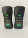 2 x Lynx Africa Shower Gel 250 ml Limited Edition. New