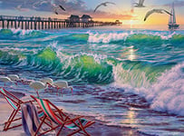 Buffalo Games - Darrell Bush - Seaside Escape - 1000 Piece Jigsaw Puzzle