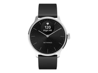 Withings ScanWatch Light - 37 mm - rostfritt stål - smart klocka med band - fluoroelastomer - handledsstorlek: 146-211 mm - monokrom - Bluetooth LE -