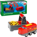 BRIO Remote Control Train Engine for Kids Age 3 Years Up - Compatible with all B