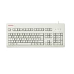 CHERRY G80-3000, Disposition croate, clavier QWERTZ, clavier filaire, clavier mécanique CHERRY MX BLACK Switches, Gris clair