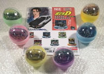 NIC CAPSULE TOY - INITIAL D KEYCHAIN ACRYLIC (SET OF 6 PCS) VOL.6 JAPAN NEW