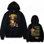 Tupac 2pac Hoodie Herr Dam Mode Luvtröjor Barn Hip Hop Luvtröjor Dam Svettningar Pojke Kappor Rapper Sweats Shakur Träningsoveraller Punk S 2DF504994-black (12)