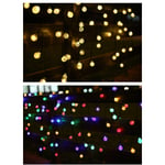 Solar String Lights Outdoor - 12M 100 LED Solar String Lights Outdoor Vattentät IP65 8 lägen Solar String Lights & USB för trädgård, festligt hus, Chr