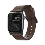 NOMAD Apple Watch 38/40/41/42mm Armband Modern Band Black Hardware Rustic Brown