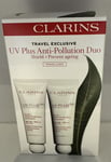 2 x 50ml Clarins UV Plus SPF 50 Multi-Protection Moisturizing Screen Translucent