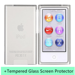 New Clear Transparent Case & Glass Screen Protector for iPod Nano 7th & 8th Gen