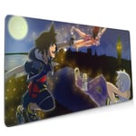 Kingdom Hearts Large Gaming Mouse Pad (35.43 X 15.75X 0.12inch) Extended Ergonomic for Computers Thick Keyboard Mouse Mat Non-Slip Rubber Base Mousepad