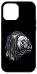 iPhone 12 Pro Max BULLDOG WITH DREADS FOR DOG AND REGGAE LOVERS Case