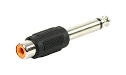 Plugger, adaptateur Cinch (RCA) femelle mono vers fiche Jack mâle mono 6,35mm. Permet de brancher tous types d’appareils audio. Gamme Easy adoptée par les professionnels de l'audio.