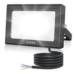 Linke 60W LED Floodlight Outdoor, 5200LM LED Security Light, Super Bright Work Light 6500K Daylight White, IP66 Waterproof Outdoor Lights for Garden, Porch, Backyard, Garage & Warehouse