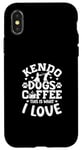 Coque pour iPhone X/XS Kendo Dogs Coffee This Is What I Love Kendo japonais