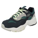 Ladies D'Lites 3.0 By Skechers Lace Up Trainers * Ocean Cloud *