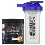 Applied Nutrition Bundle ABE Pre Workout 375g + 700ml Protein Shaker | All Black Everything Pre Workout Powder, Energy & Physical Performance with Creatine, Beta Alanine (Energy Flavour)