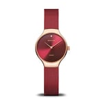 BERING Femmes Analogique Quartz Charity Collection Montre avec Bracelet en Acier Inoxydable & Verre Saphir 13326-Charity