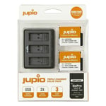 Jupio Value Pack 2x Battery GoPro HERO 9 & 10 + Compact USB Triple Charger