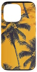 Coque pour iPhone 13 Pro Jaune Vintage Motif Palmier Tropical Paradise Decor