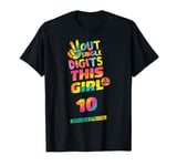 Peace Out Single Digits Im 10 Party 10th Years Old Birthday T-Shirt