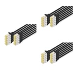 DIGITUS Set: Câble réseau Cat 6A - 30 pièces - Connecteur RJ45 - S/FTP blindé - Câble Ethernet, Câble LAN - Compatible Cat 6 & Cat 7-10x 0,25m / 10x 0,5m / 10x 1m - Noir