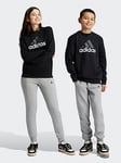 adidas Sportswear Junior Boys Essentials Tracksuit - Black, Black, Size 7-8 Years