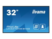 iiyama ProLite LH3275HS-B1AG - Classe de diagonale 32" (31.5" visualisable) écran LCD rétro-éclairé par LED - signalisation numérique - avec lecteur multimédia SoC intégré - Android - 1080p 1920...