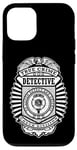 Coque pour iPhone 12/12 Pro Badge de police amusant True Crime Detective Division