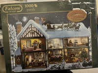 BNIB FALCON DELUXE "THE NIGHT BEFORE CHRISTMAS" 1000 PIECE JIGSAW PUZZLE