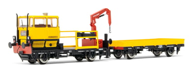 HR2909 Rivarossi F D AGR Ba 4297 0 Draisine Klv 53 Rfi ,Livrée Jaune, Avec Crane