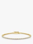 Jools by Jenny Brown 2mm Cubic Zirconia Tennis Bracelet, Gold