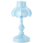 Lampe de Chevet EuropéEnne Lotus DéCor Mini Veilleuse LED pour Centre Commercial Bar de la Maison Petite Lampe de Table de Lecture - Bleu Clair