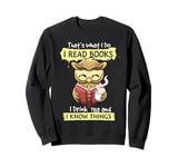 That's What I Do I Read Books I Drink Tea Lover Owl Bookworm Sweatshirt