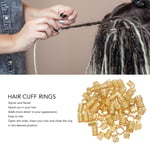 Dreadlock Rings Hollow Dreadlock Jewelry For Hair Braiding Wig Golden