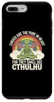 iPhone 7 Plus/8 Plus Funny Cthulhu Mythos Quote, Retro Yoga Cthulhu Case