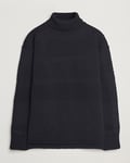 S.N.S. Herning Fisherman Wool Rollneck Sweater Navy Blue