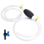 flintronic Pompe Manuelle, Pompe Essence de Transfert de Portable Manuel, Pompe À Main pour Essence Gaz Diesel Huile Eau Liquide Réservoir de Poissons avec 2M de Tuyau de Pression de Tube