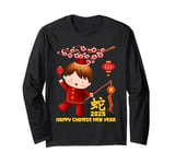 Year Of The Snake Happy Chinese New Year 2025 Chinese Boy Long Sleeve T-Shirt