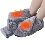 WARMTUYO Foot Warmer, Hot Water Bottle for Feet, 2L Hot Water Bottle with Soft Plush Cover, Foot Warmer Hand Warmer for Men and Women, Anti-Slip Sole, Hot Water Bottle Pouch for Pain Relief