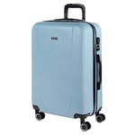 ITACA - Valise Moyenne, Valises Rigides, Valise Rigide, Valise Semaine pour Tout Voyage, Valise Soute de Luxe 71160, Bleu Clair