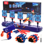 Lehoo Castle Cible pour Nerf Electronique avec 5 Cibles 3 Modes Jeu de Tir av...