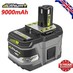 9.0Ah For RYOBI P108 18V One+ Plus High Capacity Battery 18 Volt Lithium-Ion UK