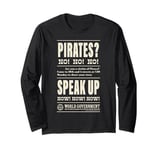 One Piece Pirates No No No World Government Poster Long Sleeve T-Shirt